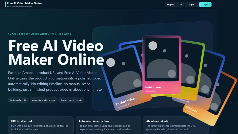 Screenshot: Free AI Video Maker